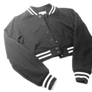 American Apparel Cropped Bomber Jacket